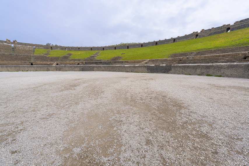 Center of the Amphitheatre of Pompeii