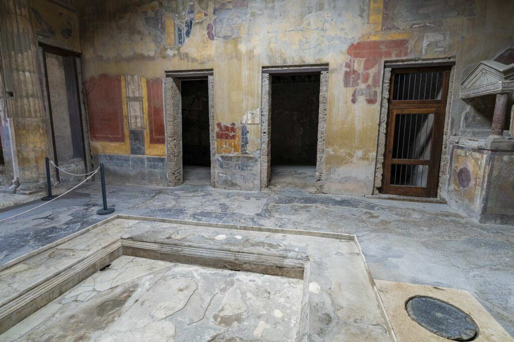 Atrium with compluvium in the Cryptoporticus House in Pompeii